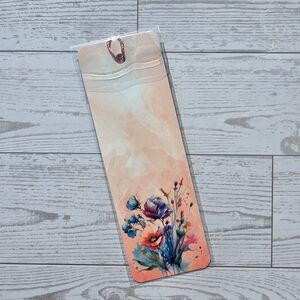 🌸 Watercolor Floral Metal Bookmark – Gift for Readers & Stationery Lovers